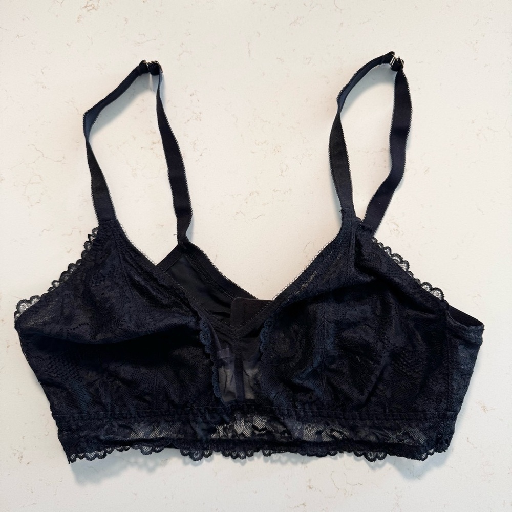 Savage X Fenty lace black bra 2X
